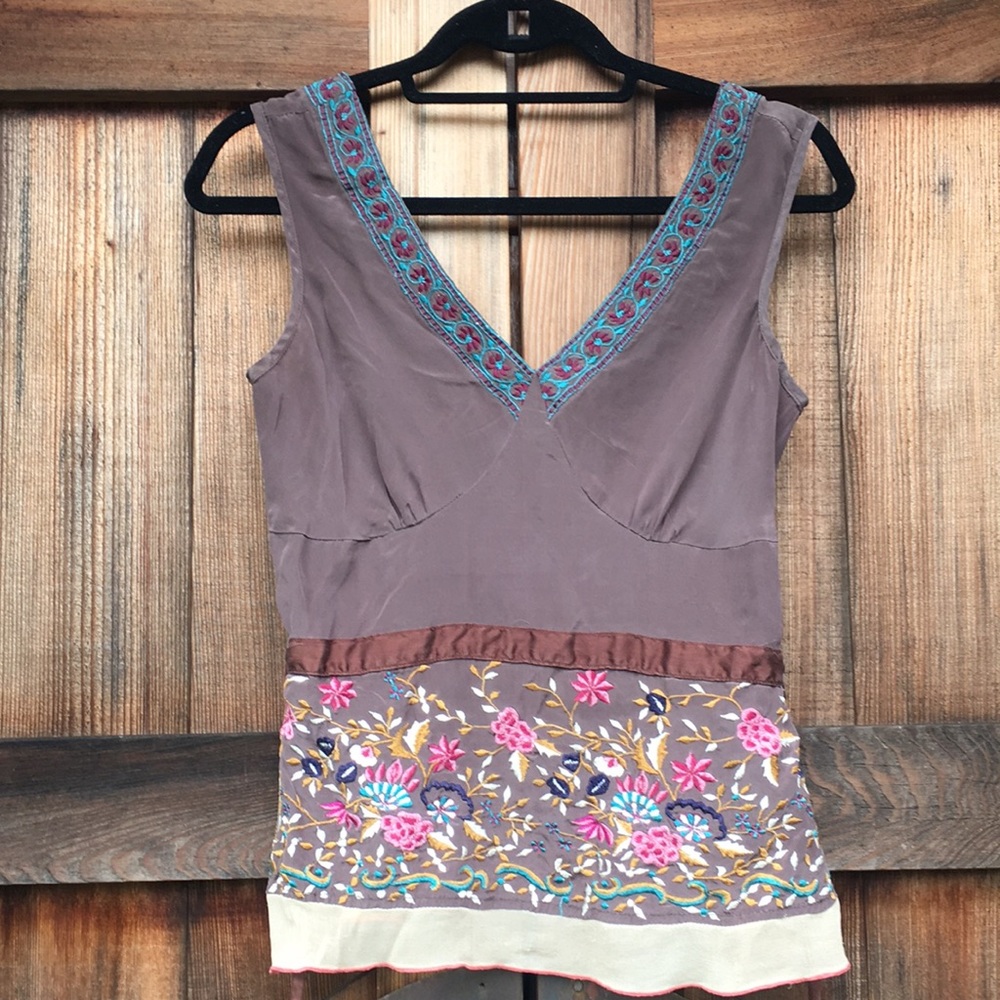 Plenty by Tracy Reese Silk Tank Top